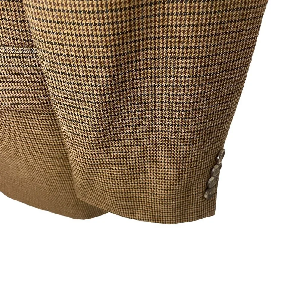 Vintage Ralph Lauren Pure New Wool Check Sportcoat Men 42R Brown Canada